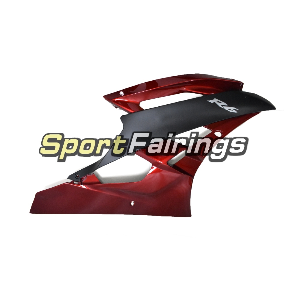 Fairing Kit Fit For Yamaha YZF R6 2006 2007 - Deep Red Black