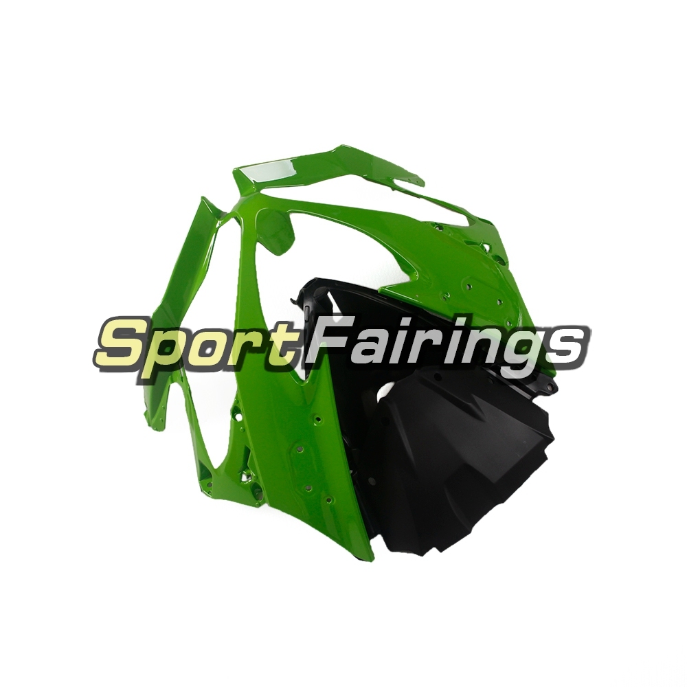 Injection Full Fairing Kit Fit For Kawasaki ZX6R 636 Ninja ZX-6R  2019  - Green Silver Matte Black