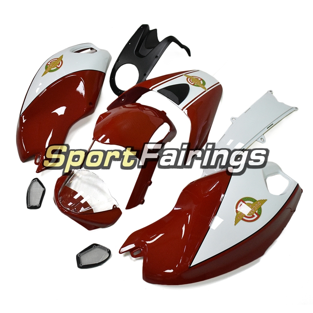Full Fairing Kit Fit For Ducati  696/796/795/M1000/M1100 2009 - 2011 - White Red