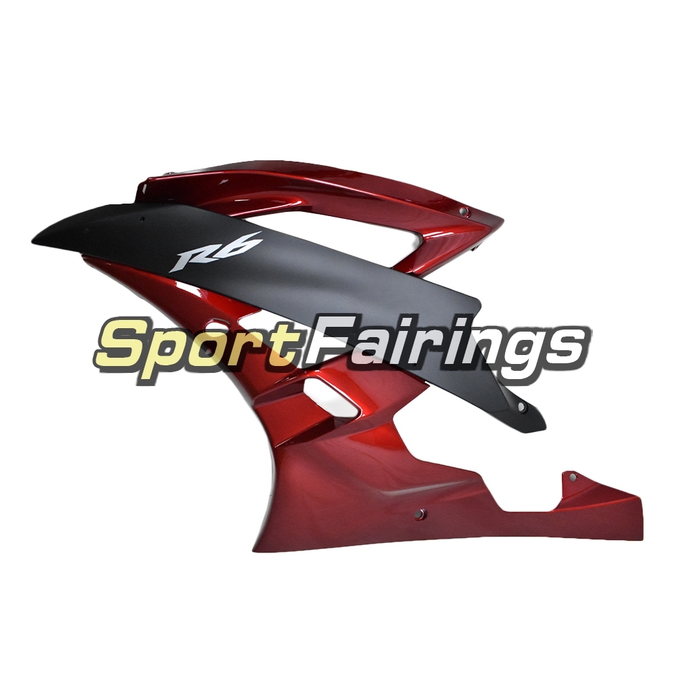 Fairing Kit Fit For Yamaha YZF R6 2006 2007 - Deep Red Black