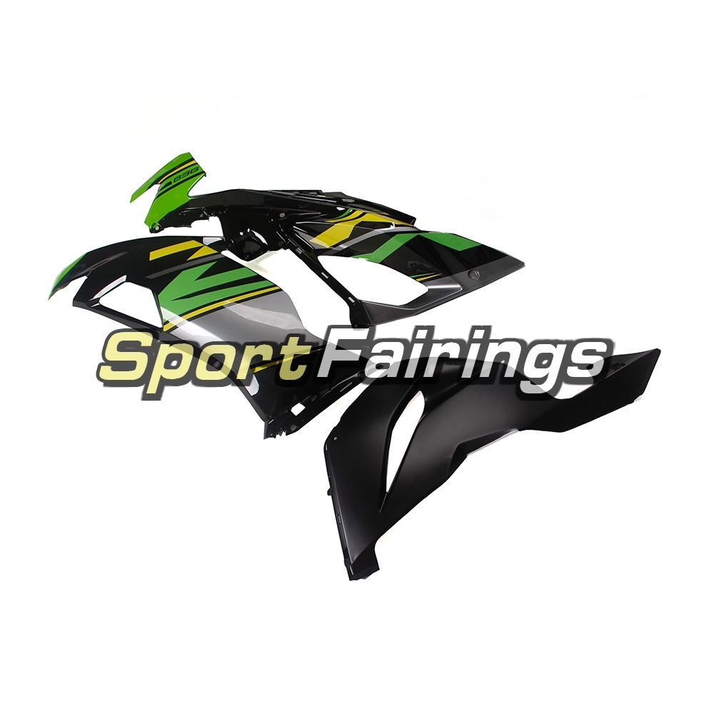 Injection Full Fairing Kit Fit For Kawasaki ZX6R 636 Ninja ZX-6R  2019  - Green Silver Matte Black