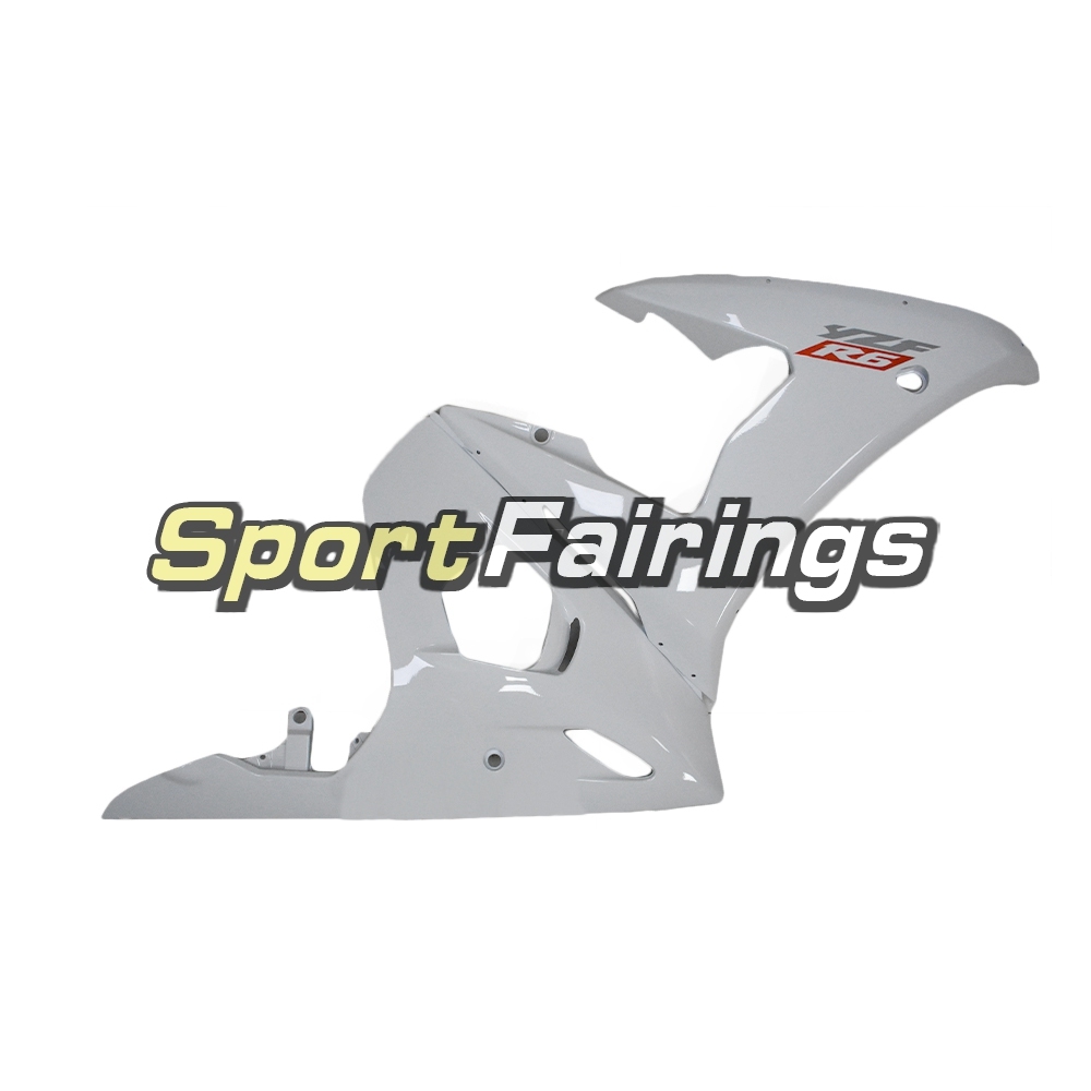 Fairing Kit Fit For Yamaha YZF R6 2003 2004 R6S 06 - 09 - Gloss White with Red Decals