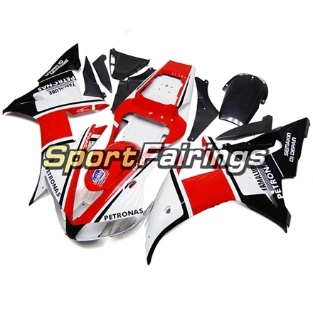 Fairing Kit Fit For Yamaha YZF R1 2002 2003 - YAMALUBE White Red