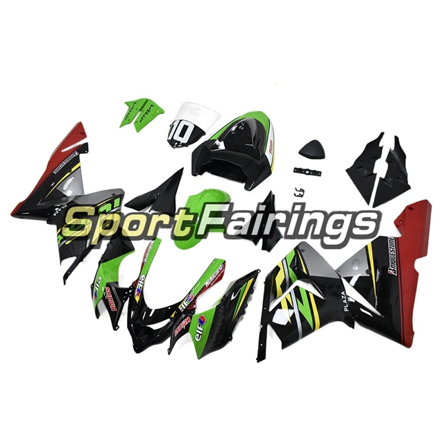 Full Fairing Kit Fit For Kawasaki ZX10R 2004 - 2005 - Black Green Red