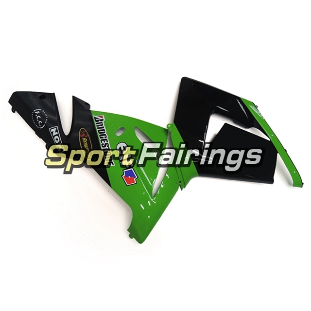 Full Fairing Kit Fit For Kawasaki ZX10R 2004 - 2005 - Elf Black Green