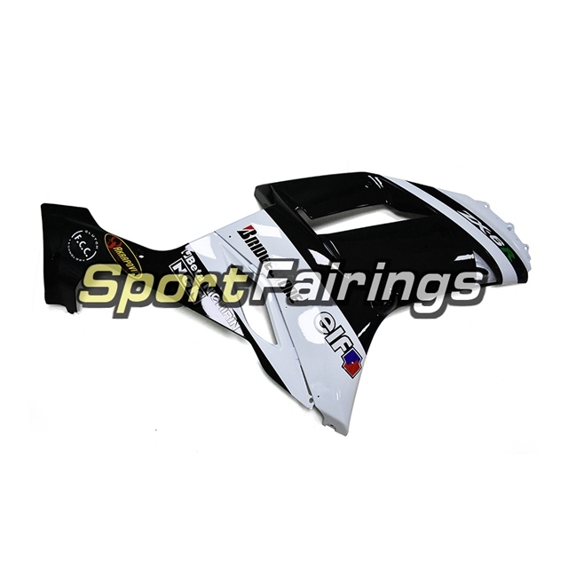 Sportbike Fairing Kit Fit For Kawasaki ZX-6R 2007 - 2008 - Elf Black White