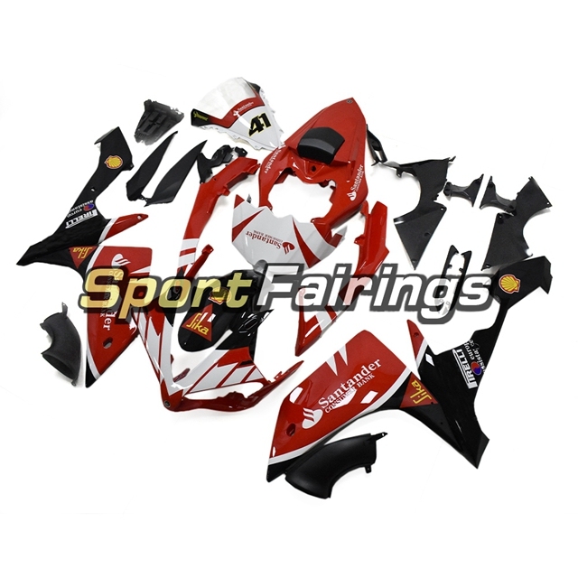 Fairing Kit Fit For Yamaha YZF R1 2007 2008 - Santander Red Black