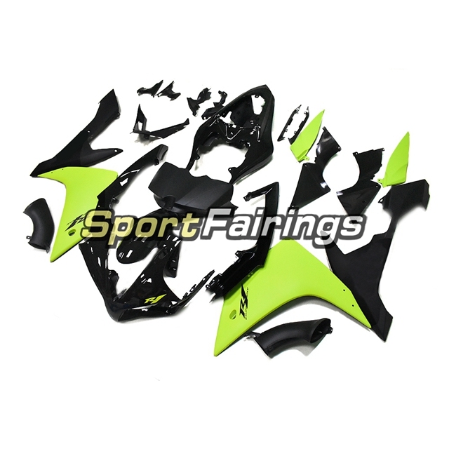 Fairing Kit Fit For Yamaha YZF R1 2007 2008 - Neon Yellow Black