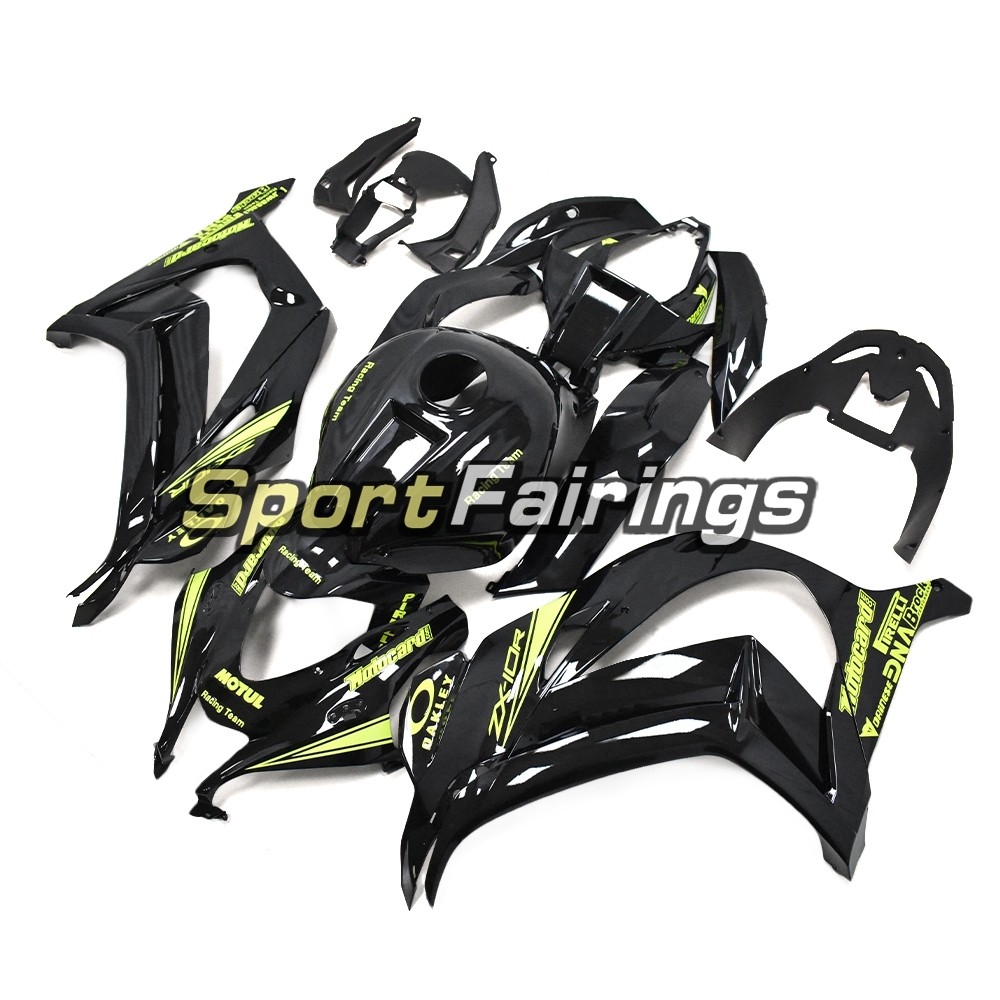Full Fairing Kit Fit For Kawasaki ZX10R 2016 - 2020 - Black Fluorescent Yellow