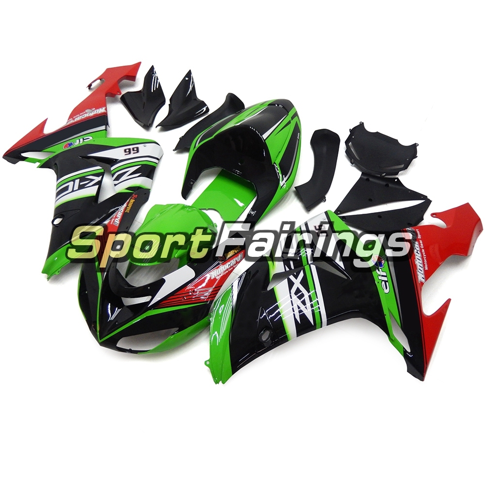 Fairing Kit Fit For Kawasaki ZX10R 2006 - 2007 - Green Black Red