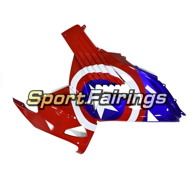 Full Fairing Kit Fit For Kawasaki ZX-14R /ZZ-R1400 2006 - 2011  - Glossy Blue Red With Stars
