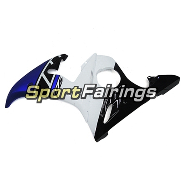 Fairing Kit Fit For Yamaha YZF R6 2005 - White Blue and Black Lowers