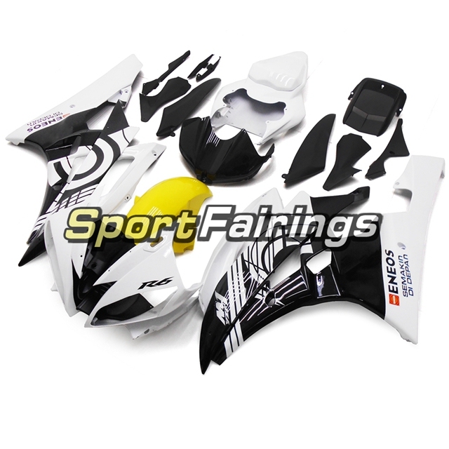 Fairing Kit Fit For Yamaha YZF R6 2006 2007 -Yellow White and Black
