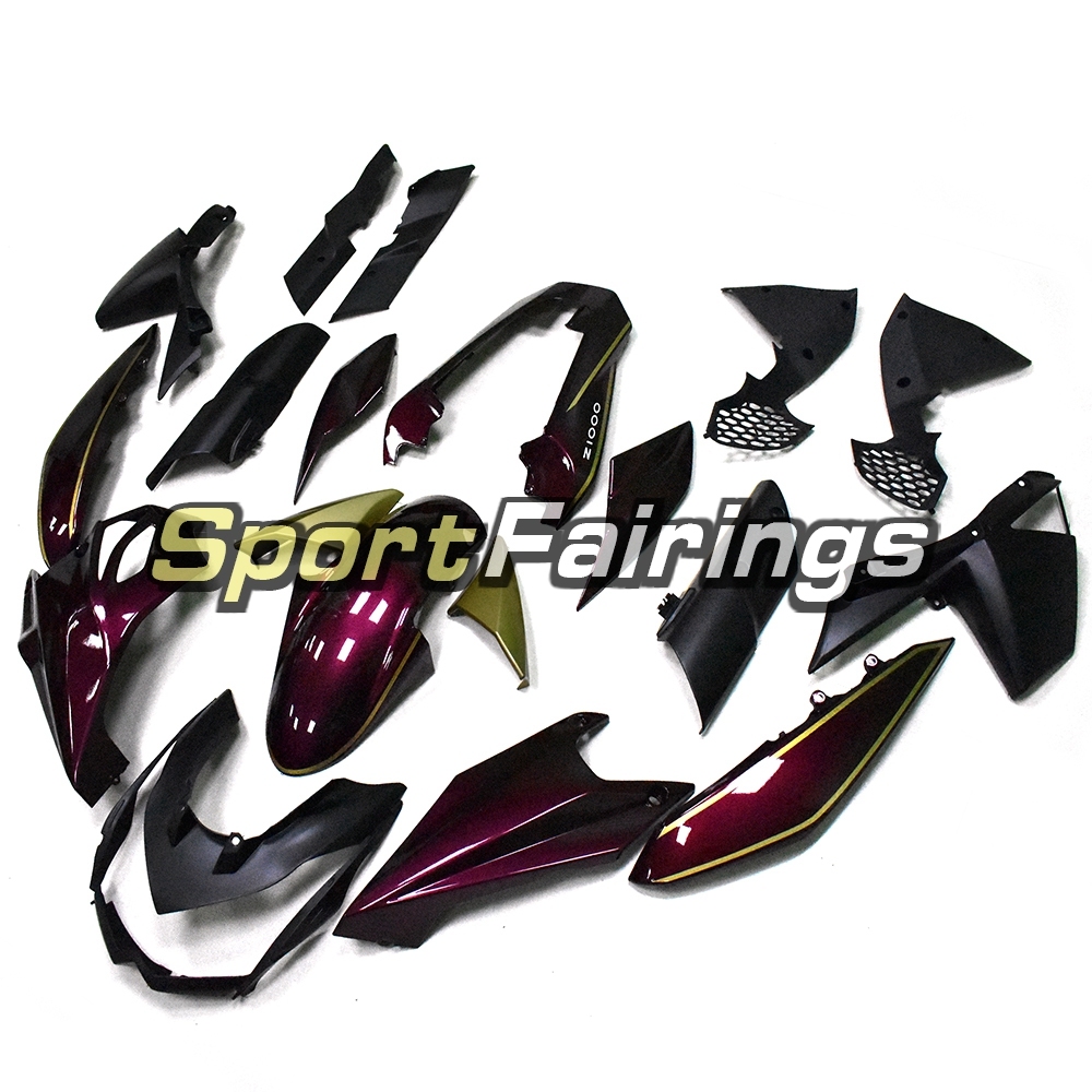 Full Fairing Kit Fit For Kawasaki Z1000 2010 - 2013 - Carmine Gold