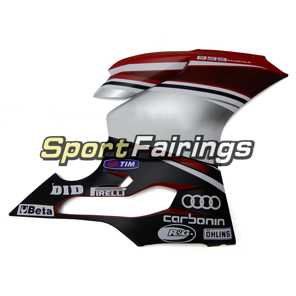 Sportbike Fairing Kit Fit For Dacati 899/1199 2012 - 2013 - Gloss Black Red