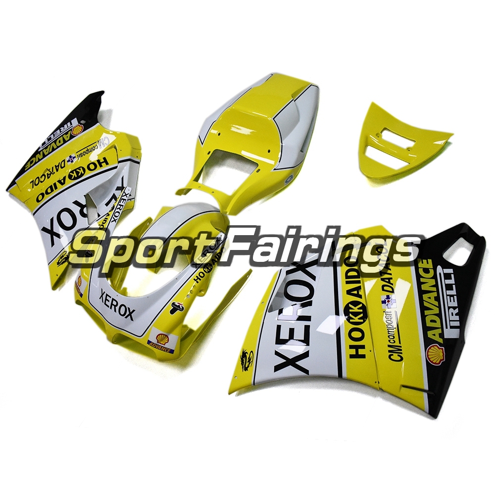 Full Fairing Kit Fit For Ducati 996/748/916/998 Monoposto 1996 - 2002 - Glossy Yellow White Black