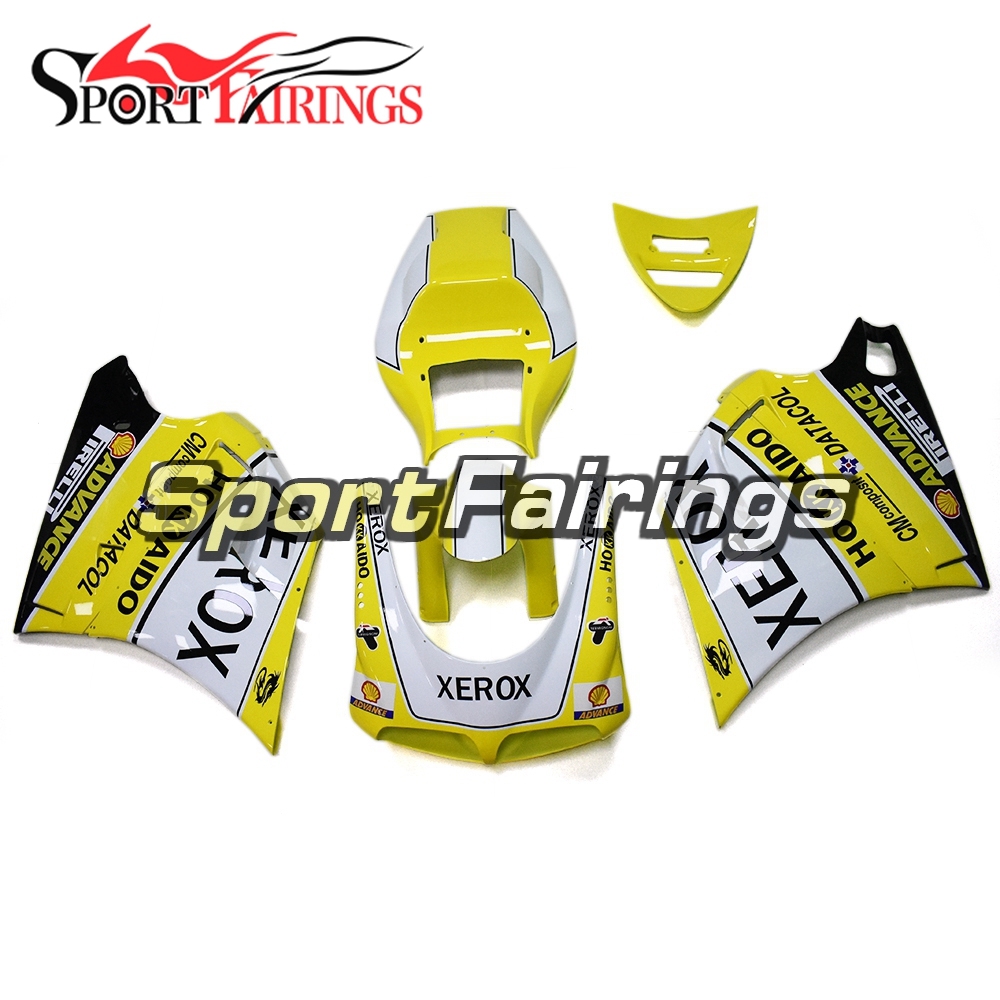 Full Fairing Kit Fit For Ducati 996/748/916/998 Monoposto 1996 - 2002 - Glossy Yellow White Black