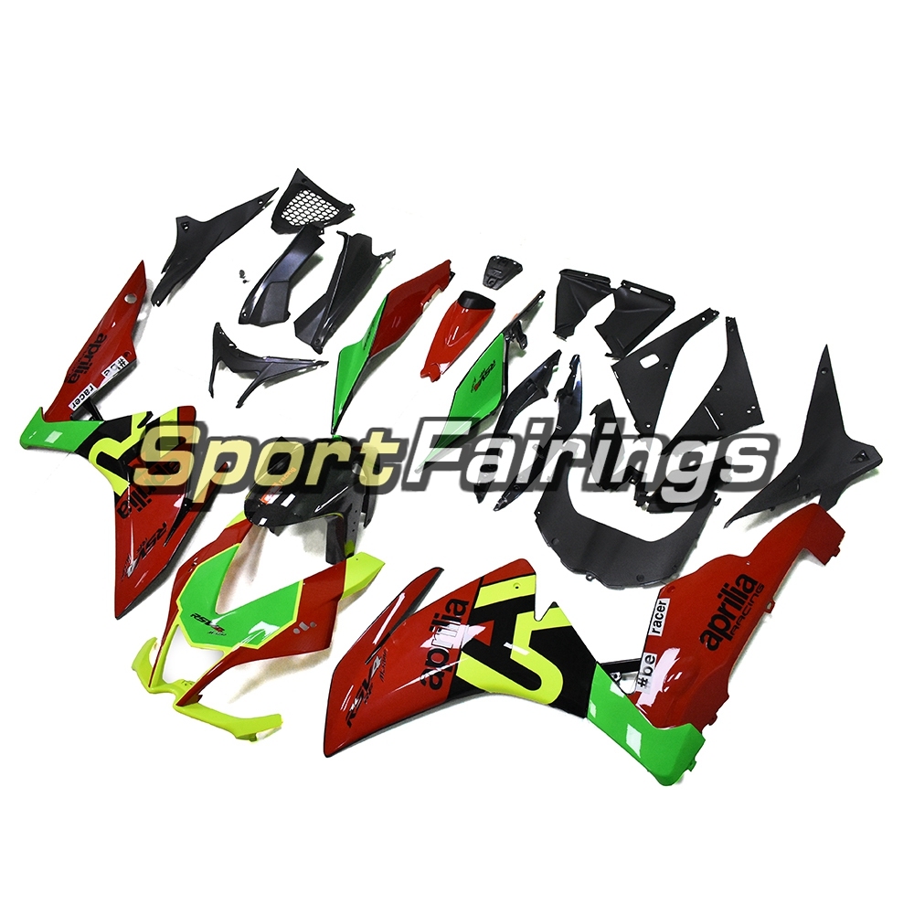 Fairing Kit Fit For Aprilia RSV4 1000 2010 - 2015 - Red Green Fluorescent Yellow