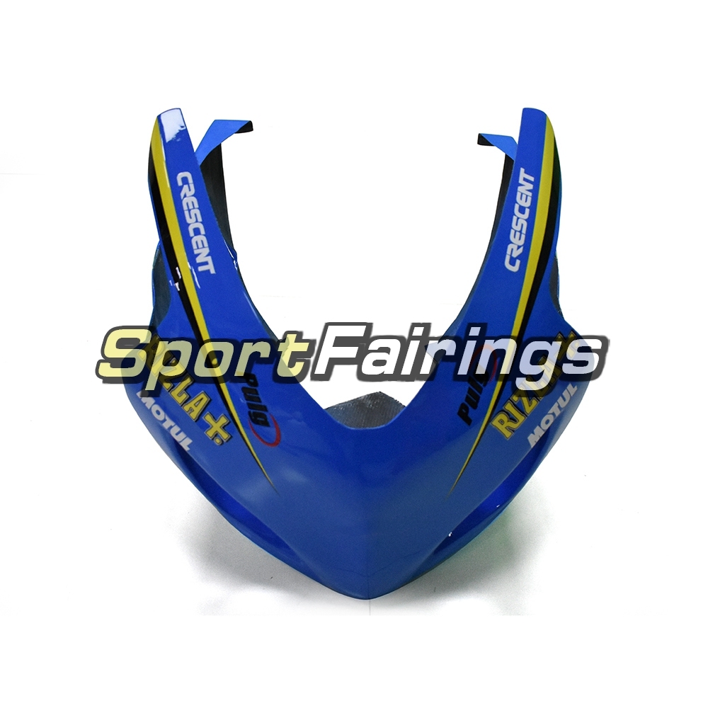 Racing Fiberglass Fairing Kit Fit For Suzuki GSXR600 750 2004 - 2005 - Blue Black