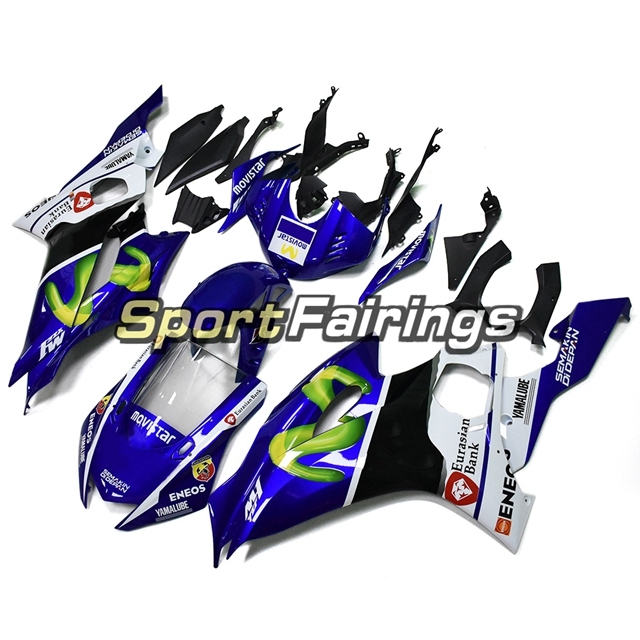 Fairing Kit Fit For Yamaha YZF R6 2017 - Blue White