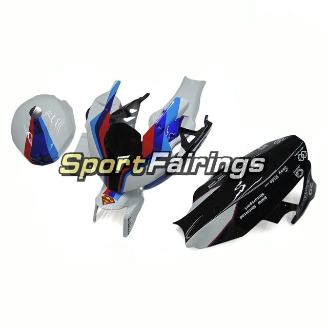 Firberglass Fairing Kit Fit For BMW S1000RR 2011 - 2014 - White Blue and Red