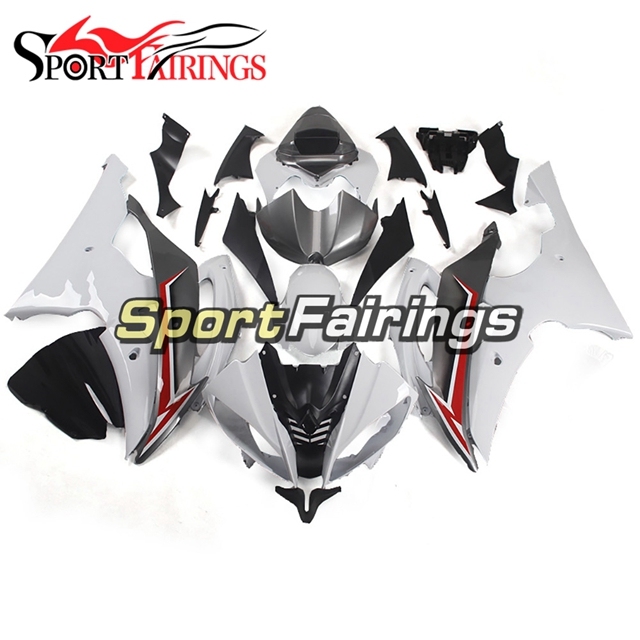 Fairing Kit Fit For Yamaha YZF R6 2008 - 2016 - Grey White