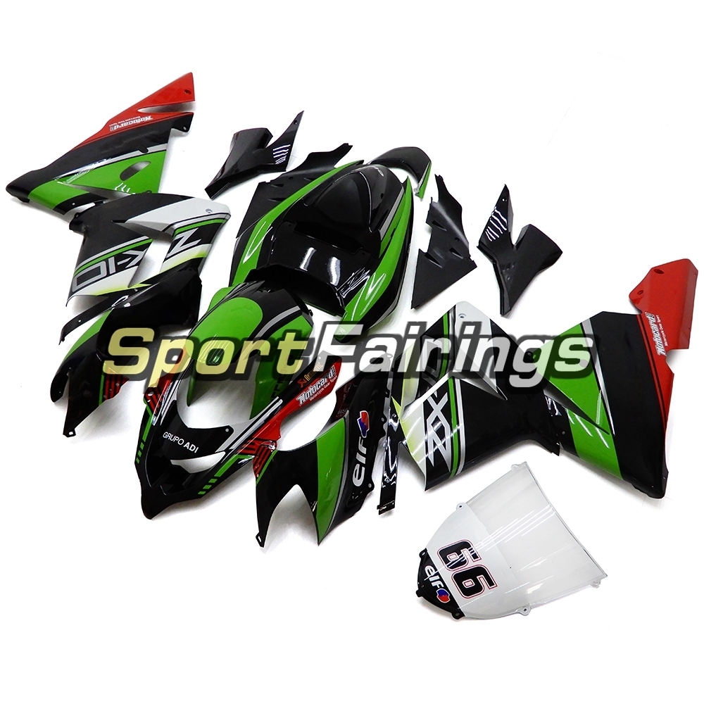 Fairing Kit Fit For Kawasaki ZX10R 2004 - 2005 -Elf Green Black Red