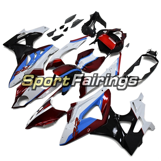Fairing Kit Fit For BMW S1000RR 2011 - 2014 - White and Deep Red