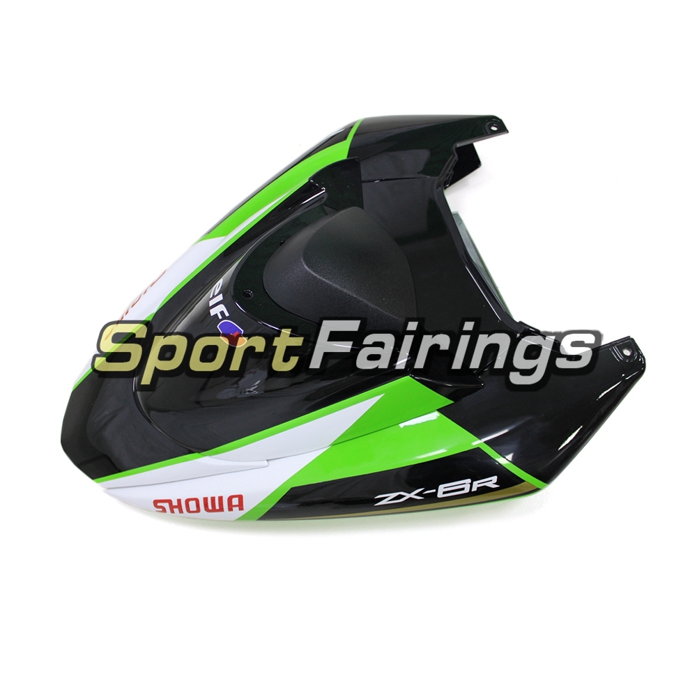 Motorcycle Fairing Kit Fit For Kawasaki ZX10R 2004 - 2005 - Glossy Black Green elf