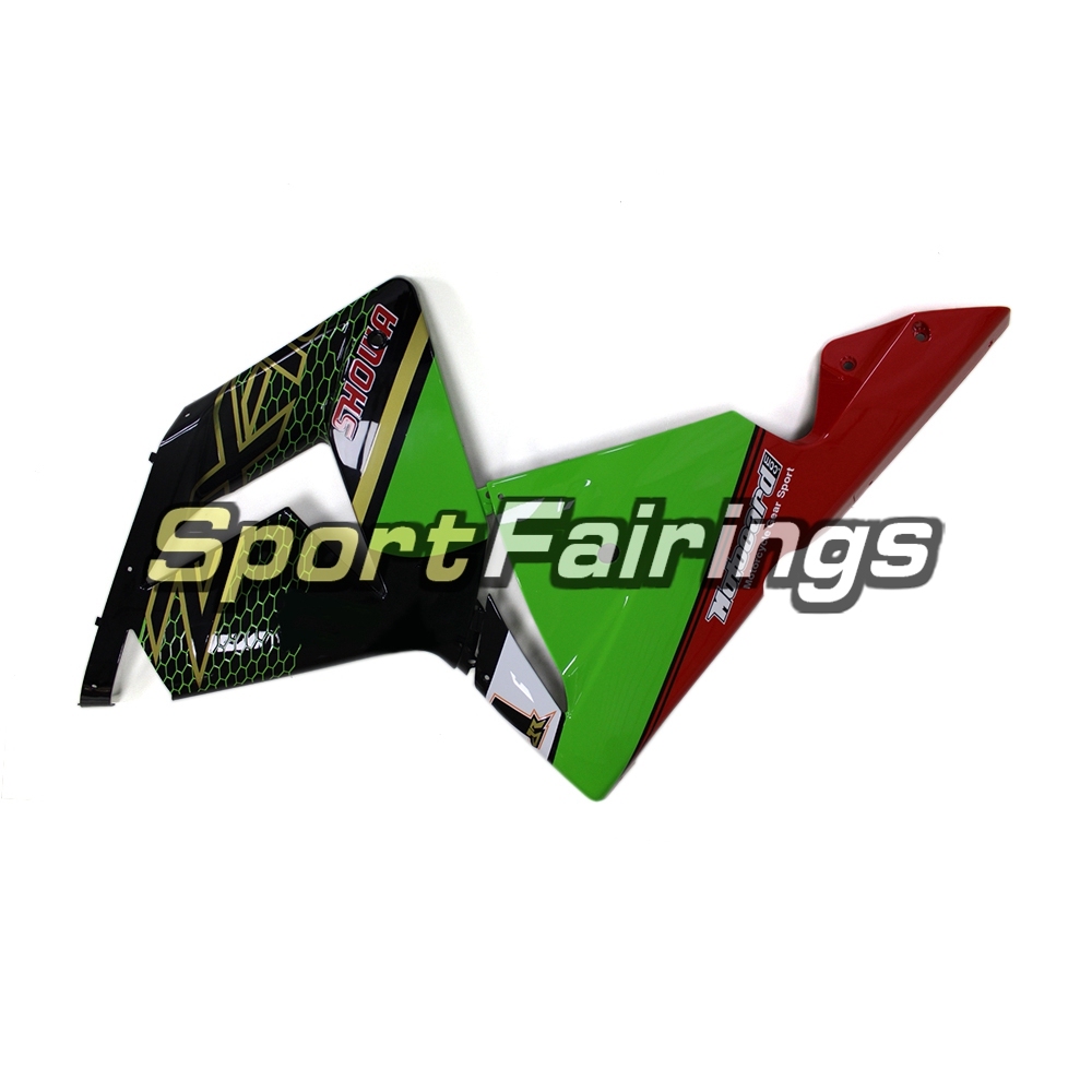 Motorcycle Fairing Kit Fit For Kawasaki ZX10R 2004 - 2005 - Glossy Black Green elf