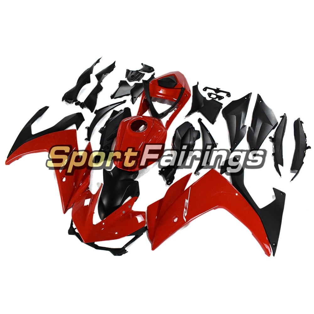 Fairing Kit Fit For Yamaha YZF R25 R3 2014 - 2018 - Candy Red and Black