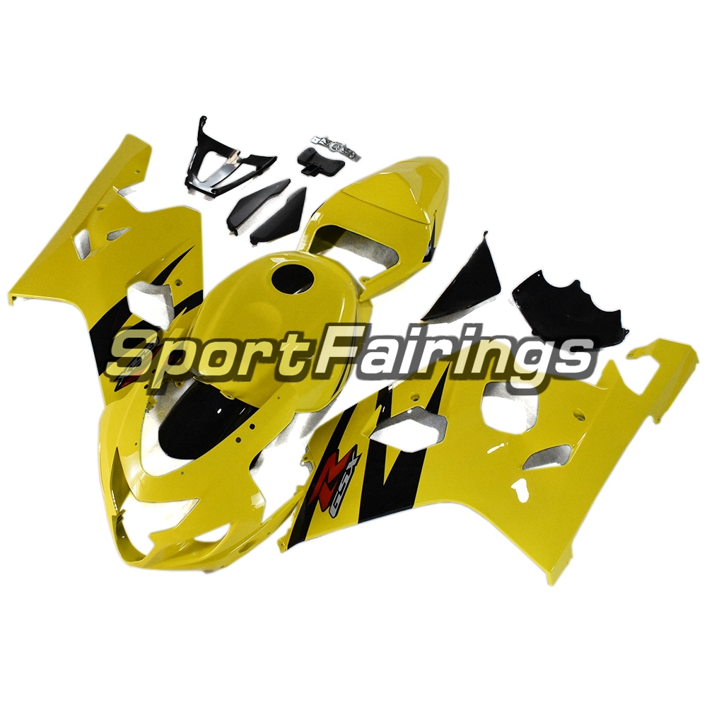 Racing Fairing Kit Fit For Suzuki GSXR600 750 2004 - 2005 - Yellow