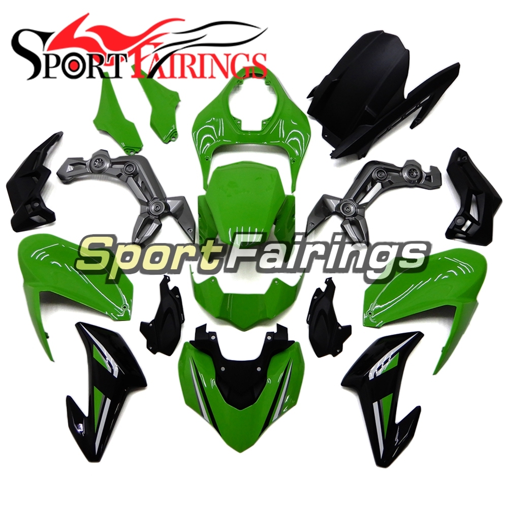 Motorcycle Fairing Kit Fit For Kawasaki Z900 2017 - 2018 - Gloss Green Black Grey
