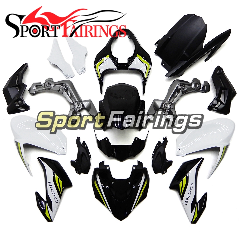 Motorcycle Fairing Kit Fit For Kawasaki Z900 2017 - 2018 - Gloss Black White Neon Yellow