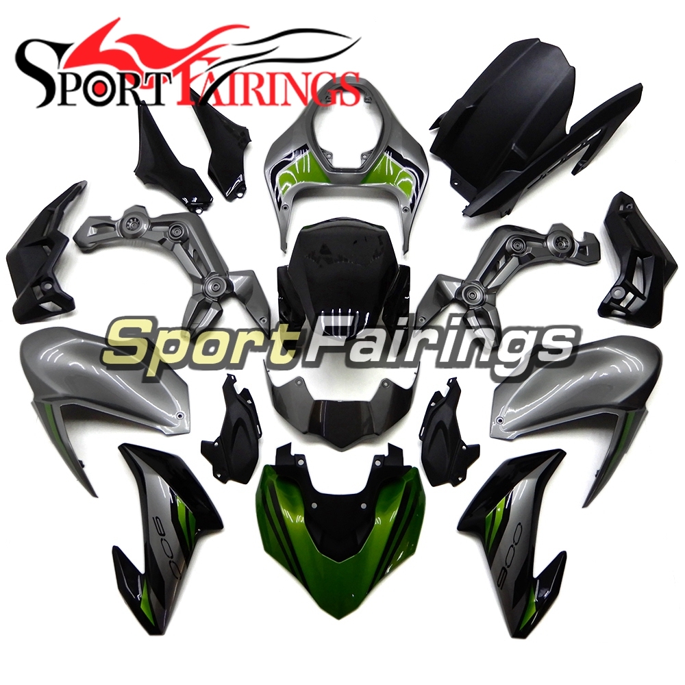 Motorbike Fairing Kit Fit For Kawasaki Z900 2017 - 2018 - Glossy Grey Black Green