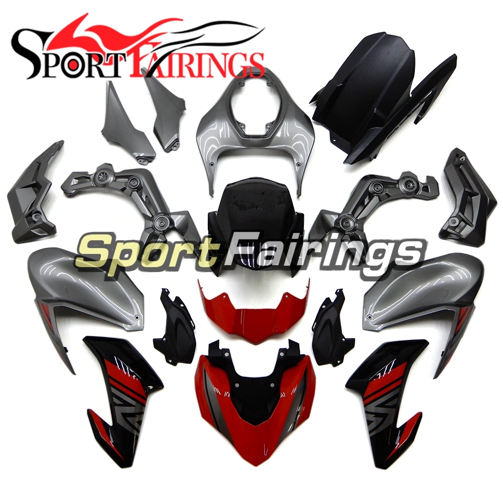 Fairing Kit Fit For Kawasaki Z900 2017 - 2018 - Silver Red Black