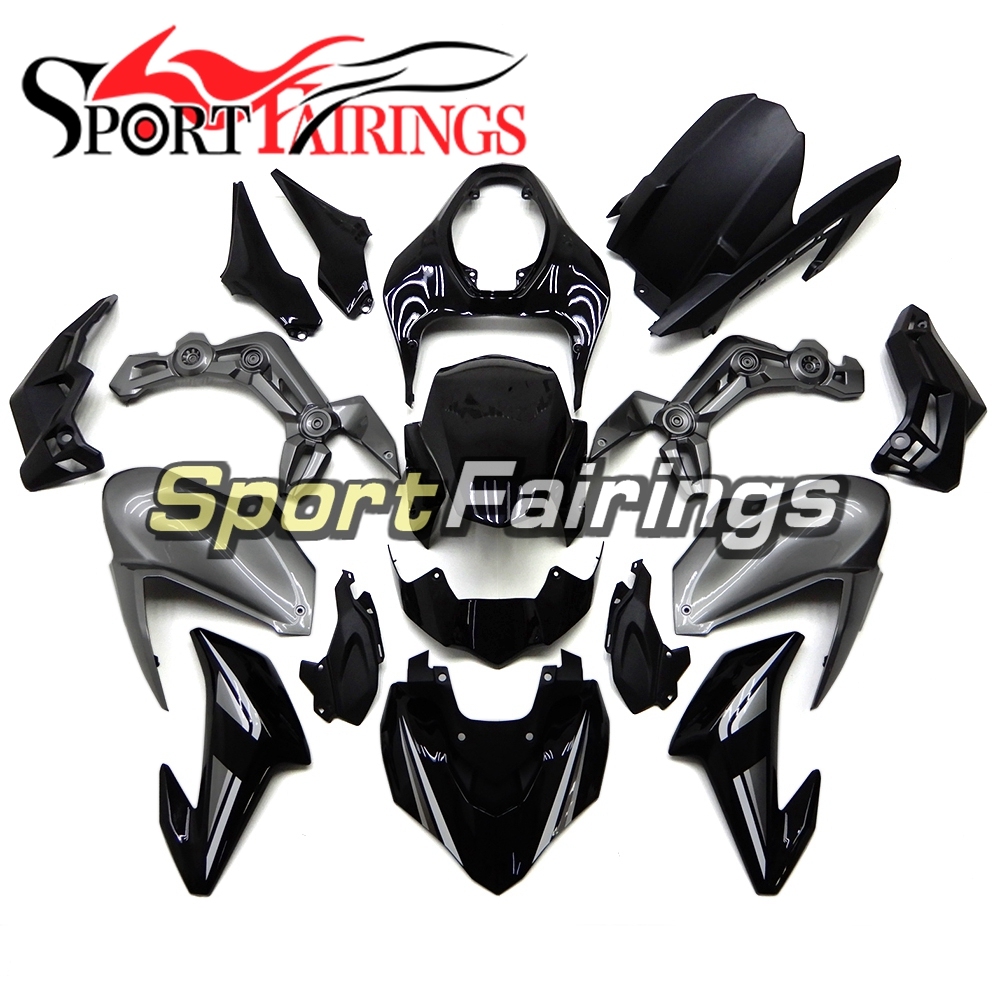 Full Fairing Kit Fit For Kawasaki Z900 2017 - 2018 - Gloss Silver Black