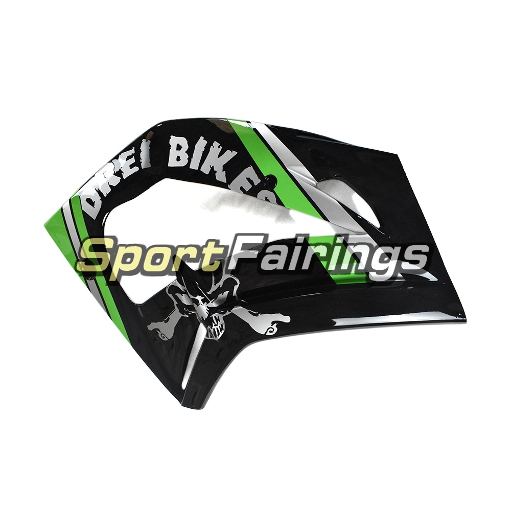 Full Fiberglass Racing Fairing Kit Fit For Kawasaki ZX10R 2016-2018 - Gloss Green Black