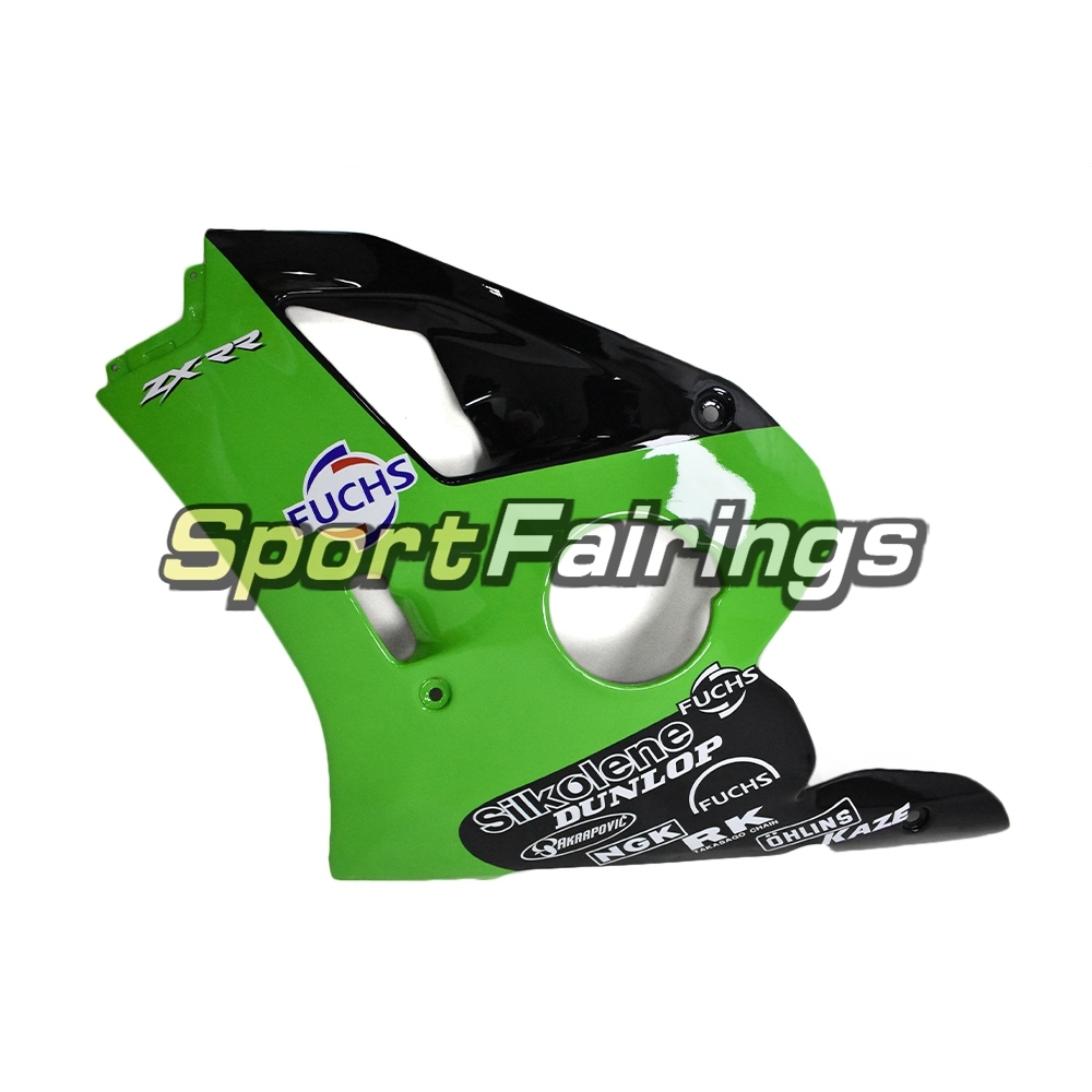 Full ABS Fairing Kit Fit For Kawasaki ZXR400  - Gloss Green Black