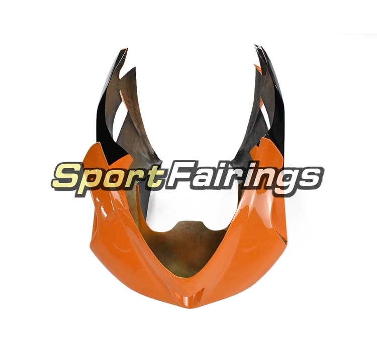 Fiberglass Racing Fairings Kit Fit For Kawasaki ZX-6R 636 2007 - 2008- Glossy Orange Black