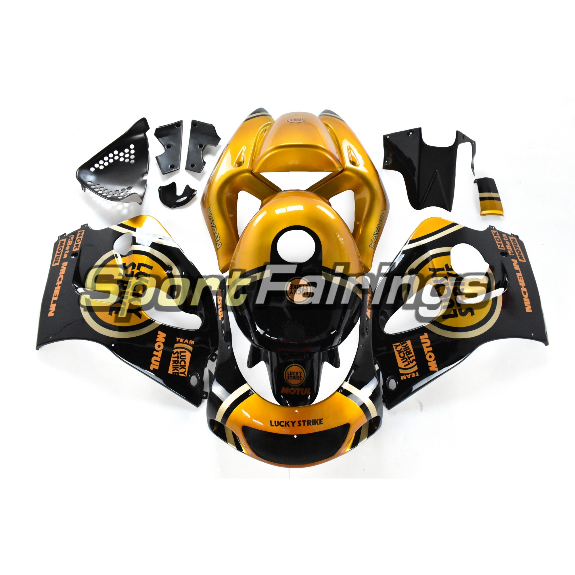 Fairing Kit Fit For Suzuki GSXR600 750 1996-1999 - Yellow Black