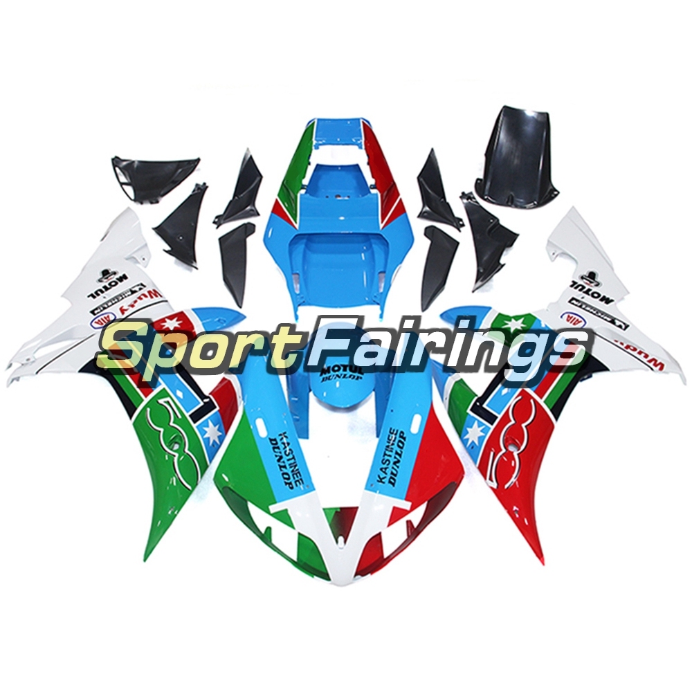 Fairing Kit Fit For Yamaha YZF R1 2002 2003 - Green Blue