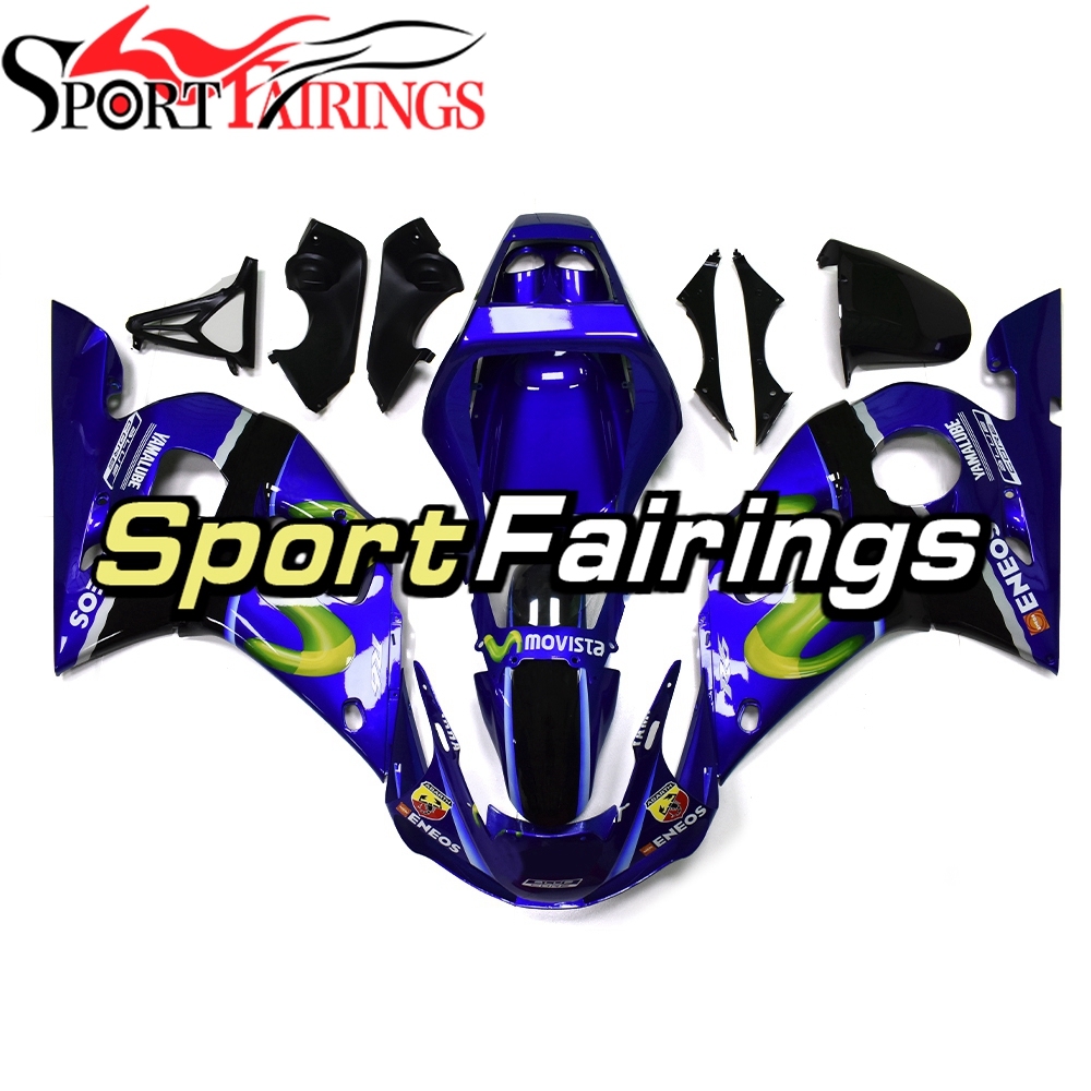 Fairing Kit Fit For Yamaha YZF R6 1998 - 2002 - Blue Black