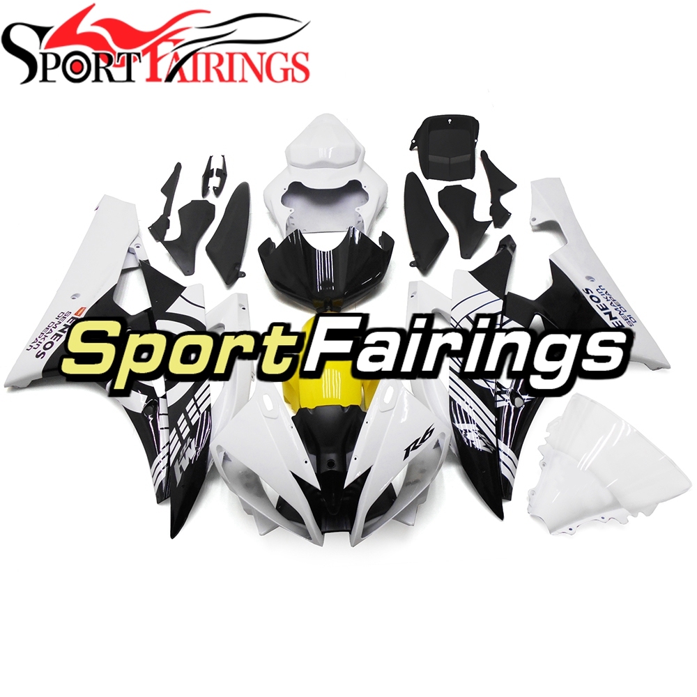 Fairing Kit Fit For Yamaha YZF R6 2006 2007 -Yellow White and Black