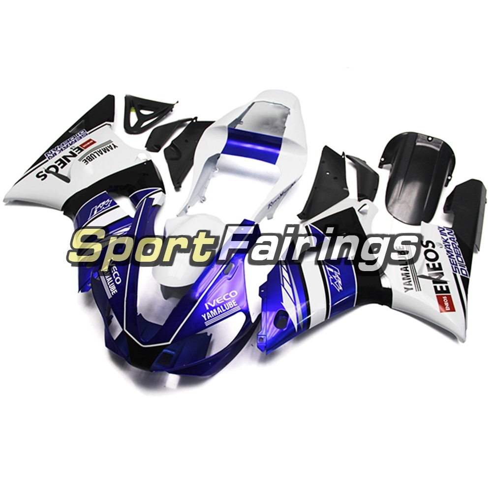 Fairing Kit Fit For Yamaha YZF R1 2000 2001 - White Blue Black