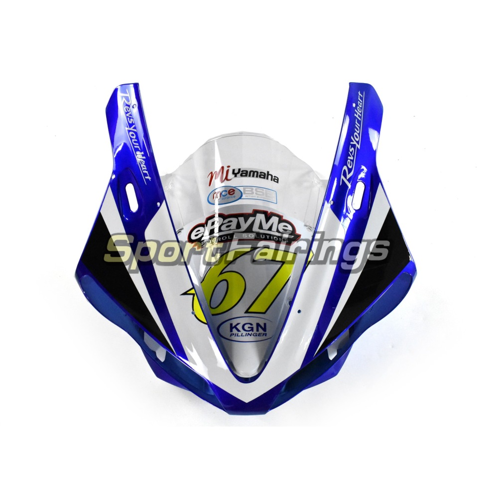 Fairing Kit Fit For Yamaha YZF R1 2000 2001 - White Blue Neon Yellow