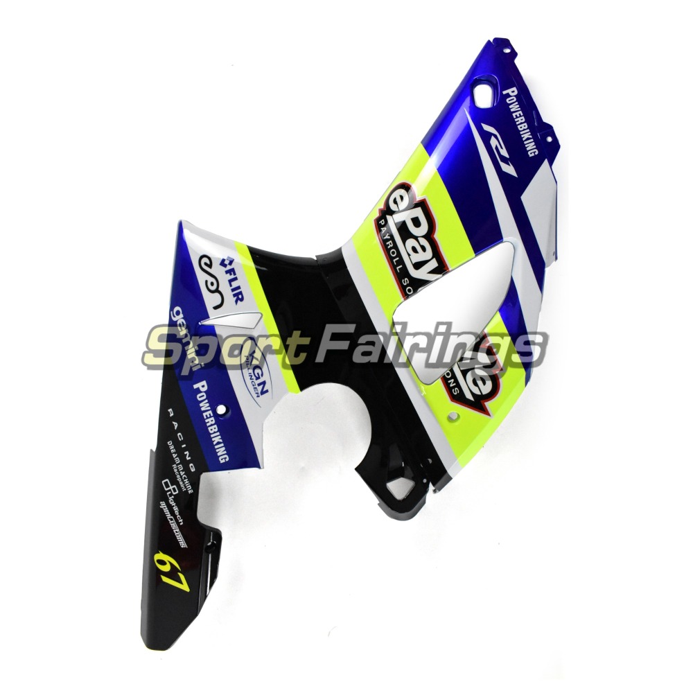 Fairing Kit Fit For Yamaha YZF R1 2000 2001 - White Blue Neon Yellow