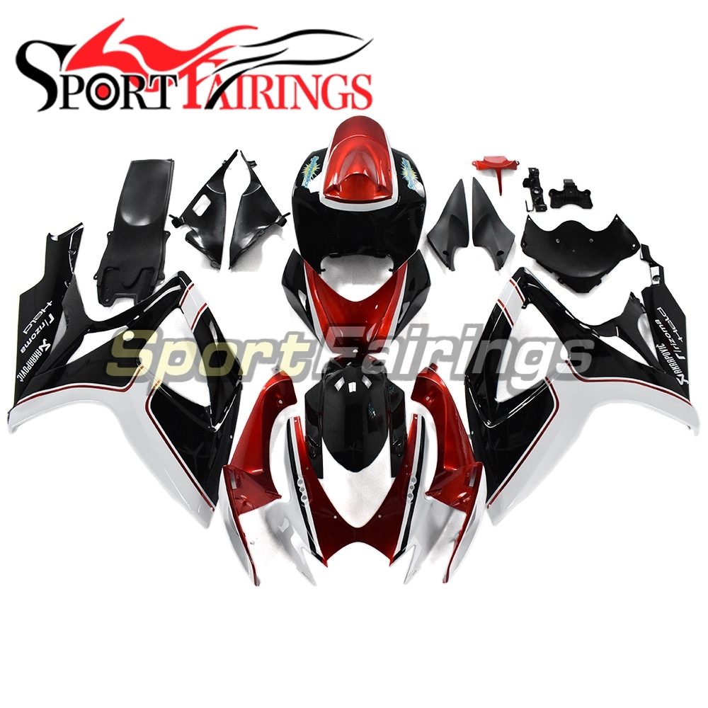 Fairing Kit Fit For Suzuki GSXR600 750 2006 - 2007 - Red Black White