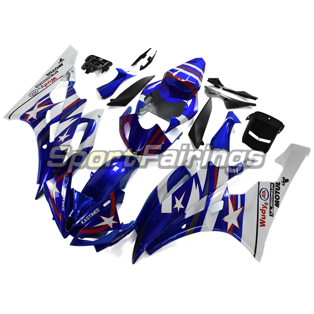 Fairing Kit Fit For Yamaha YZF R6 2006 2007 -White Red Blue