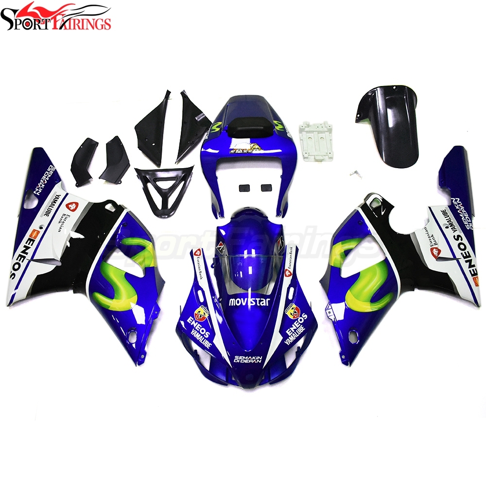 Fairing Kit Fit For Yamaha YZF1000 R1 1998 1999 - Blue Black White